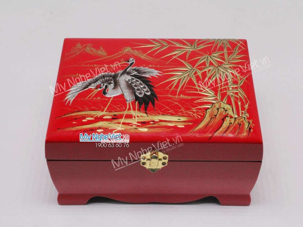 Hộp trang sức sơn mài tặng sếp nữ