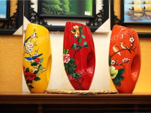 Lọ hoa sơn mài vẽ nghệ thuật