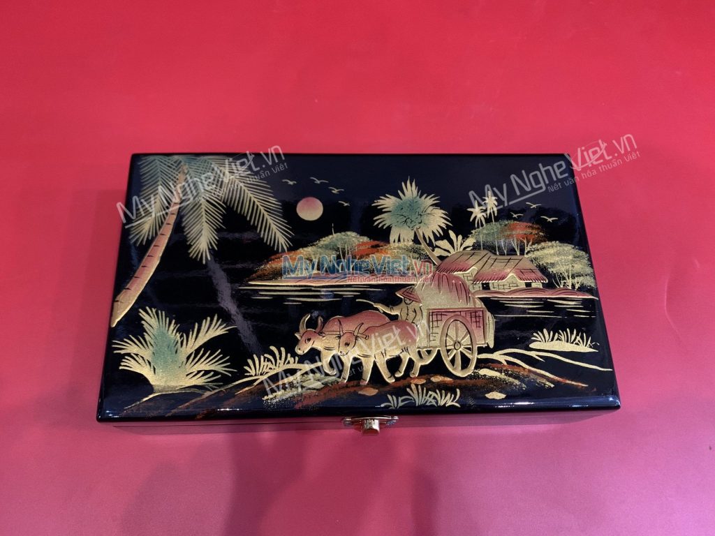 Hộp đựng nữ trang - hộp đựng trang sức sơn mài