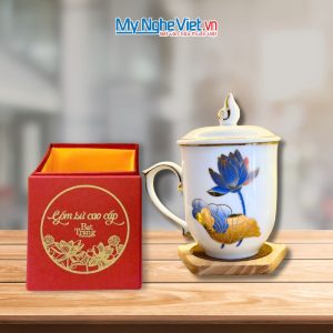 Ly Sứ Bát Tràng Chóp Lửa Hoa Sen