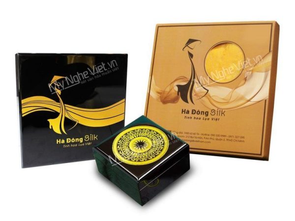 Caravat Lụa Hà Đông Cao Cấp họa tiết thổ cẩm - Hình ảnh 3