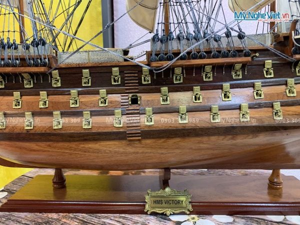 Mô Hình Tàu Thuyền Chiến Cổ HMS VICTORY (Thân 80cm)-MNV-TSHVI80W - Hình ảnh 5
